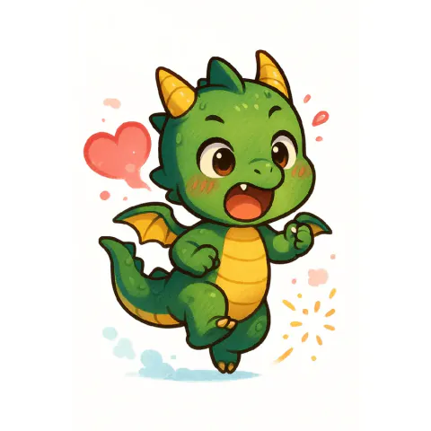Chibi baby dragon